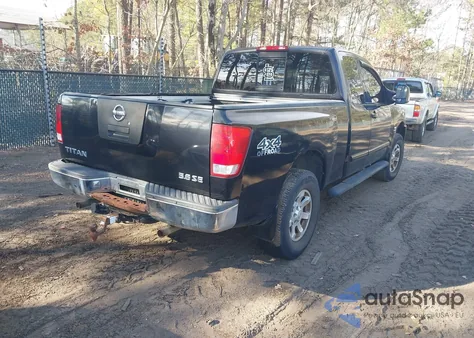 2004 Nissan Titan Se из США, поврежденный, VIN 1N6AA06B84N510922